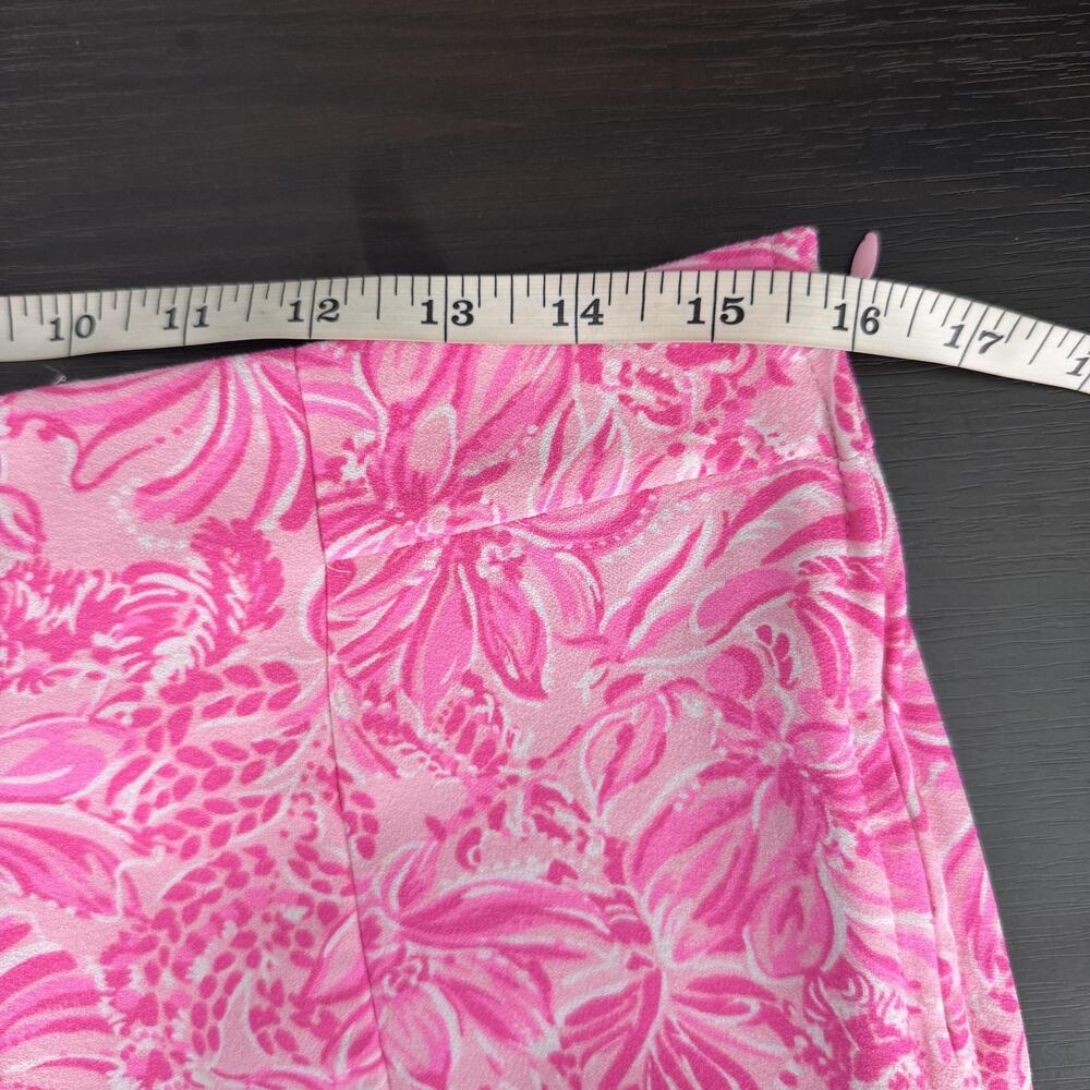 Lilly Pulitzer Fola Set Women 4 Pink Blossom Foxy Llama Top Shorts Floral Resort - Picture 13 of 16